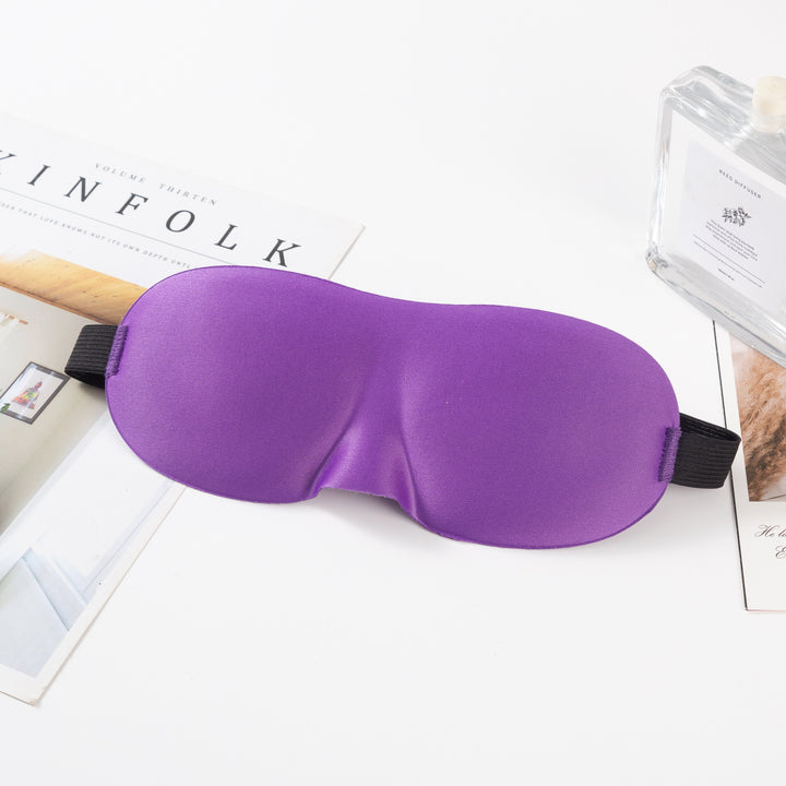 Unisex nan anatomically shaped sleep mask with formed eye sockets, lightweight foam core, and elastic comfort band Bowlift