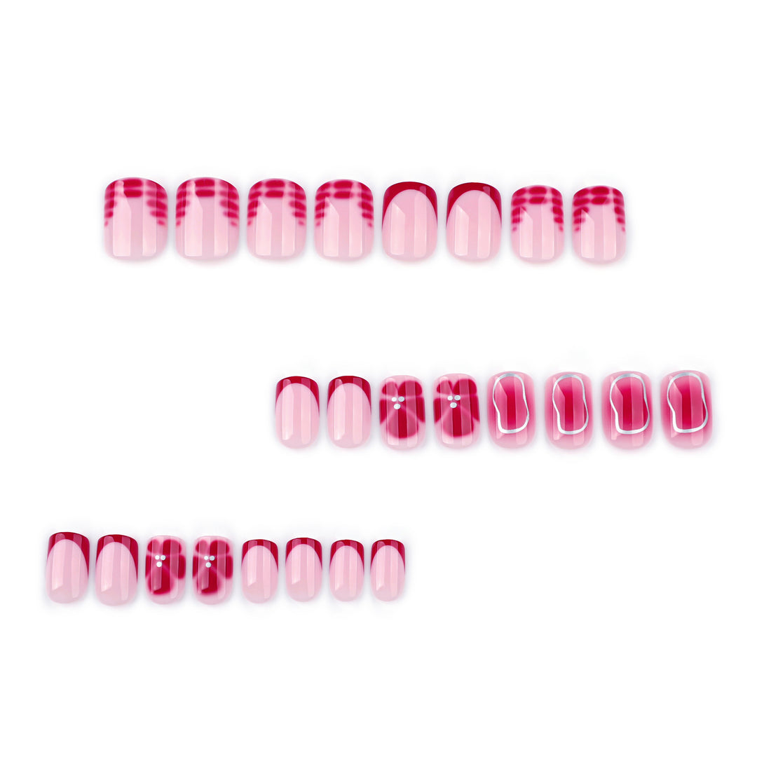 Artful nail art with gradient and glitter Bowlift