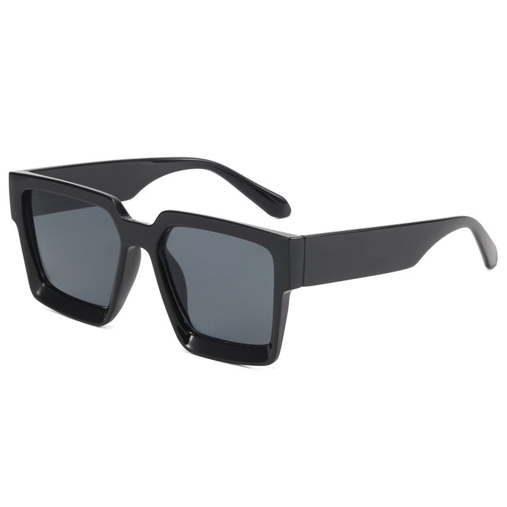 Ladies Oversized Sunglasses with Fashionable Transparent Frame Bowlift