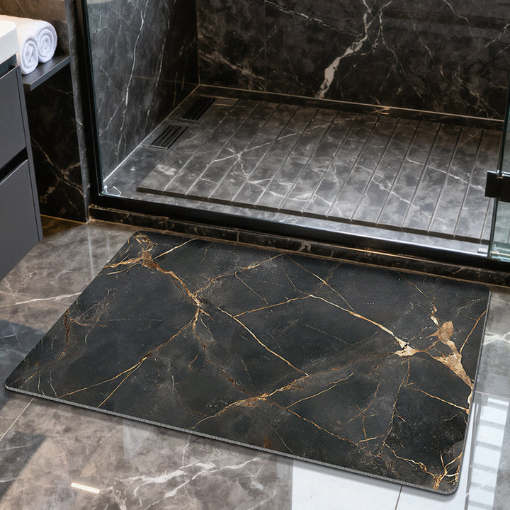 Marble Texture Bathroom Mat Bowlift