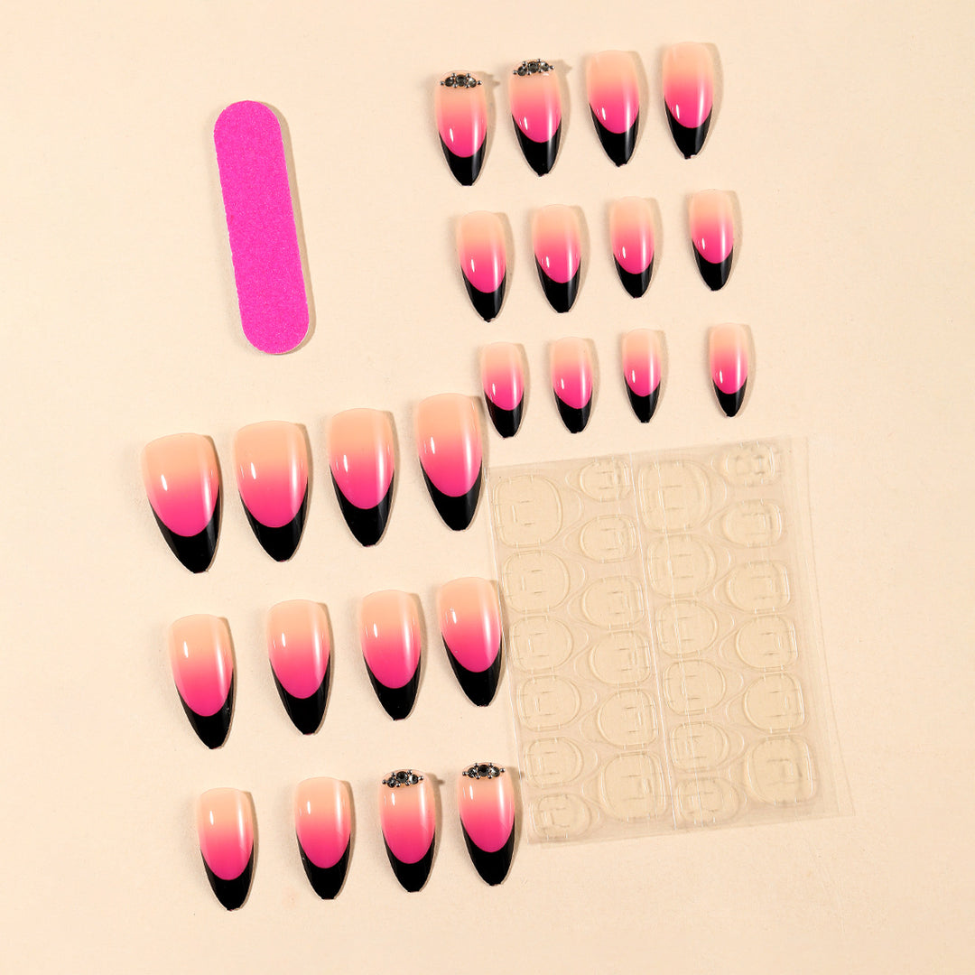 Ornate Ombré Stiletto Nail Art Bowlift