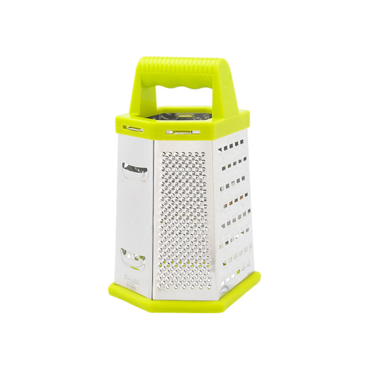 Multifunctional Stainless Steel Kitchen Grater with Non-Slip Handle Bowlift