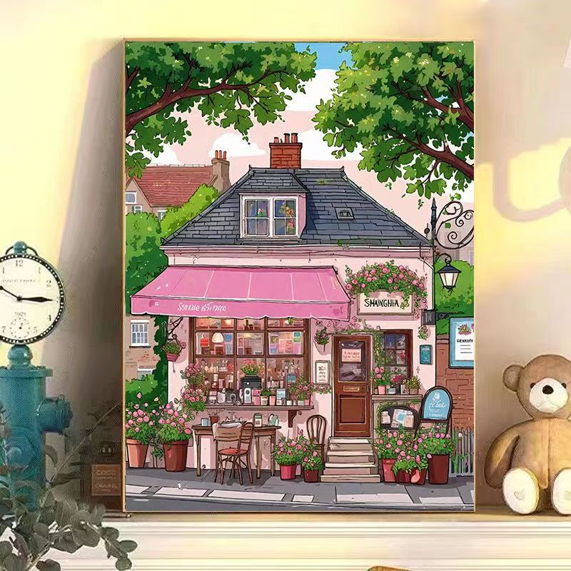 Urban Café Landscape Wall Art Bowlift