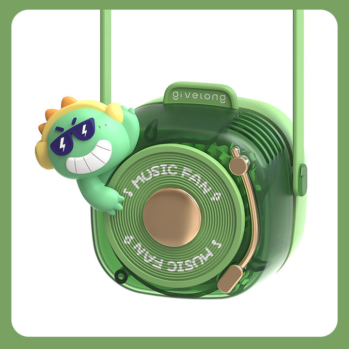 Unisex Portable Mini Fan with Animal Motif Bowlift