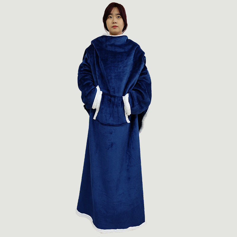 Women Cozy Oversized Poncho made of soft fleece Bowlift