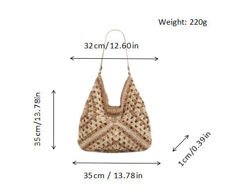 Hand-knotted shoulder bag Bowlift