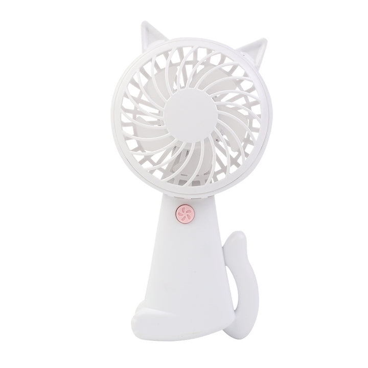 Women's Portable Cat Design Hand Fan Bowlift