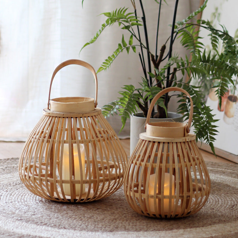 Handmade Rattan Lantern Bowlift