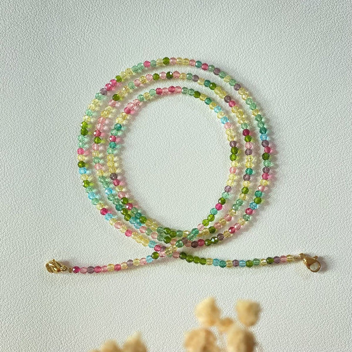 Colorful crystal necklace Bowlift