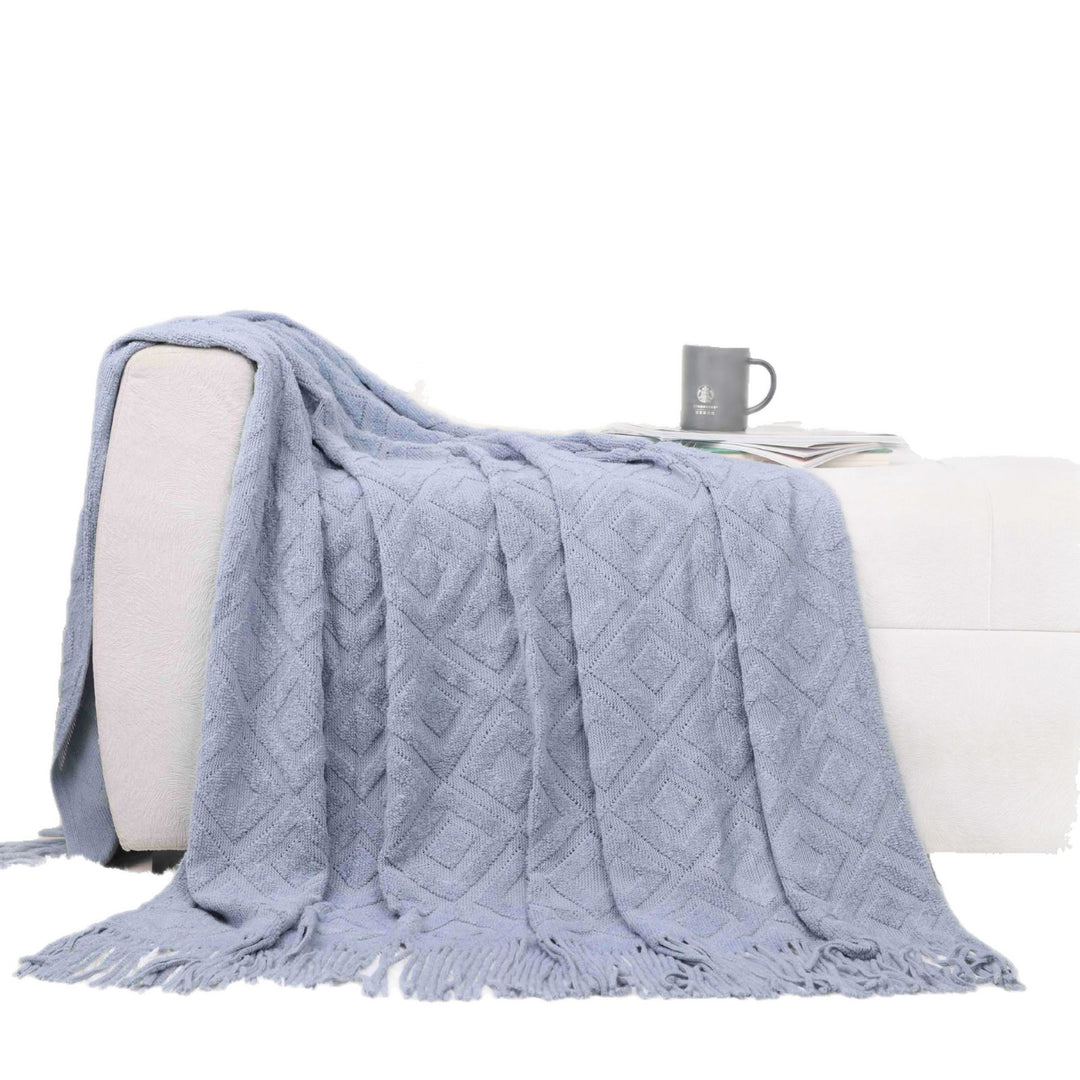 Cozy Knit Throw Blanket Bowlift