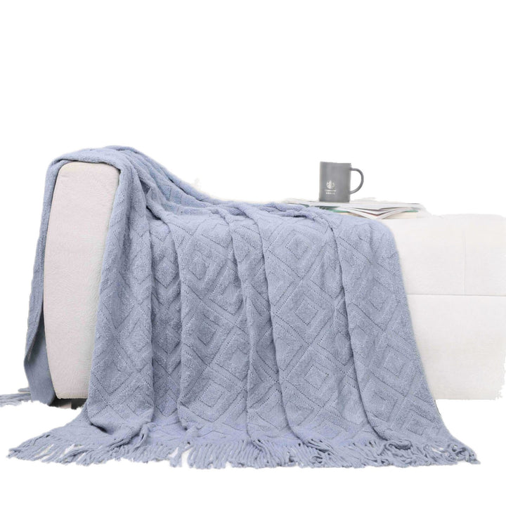 Cozy Knit Throw Blanket Bowlift