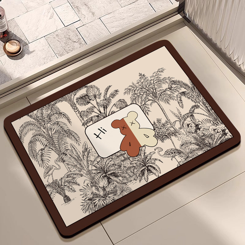 Decorative Cartoon-Themed Floor Mat Bowlift