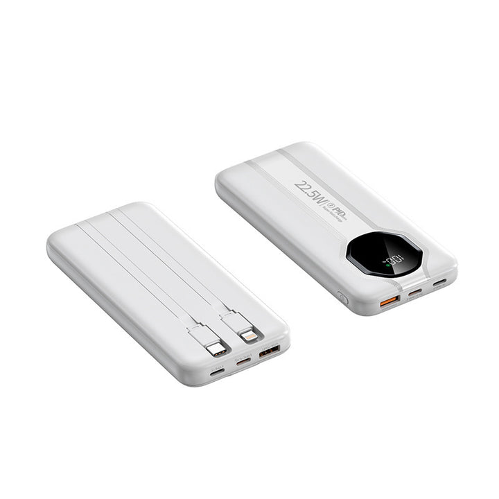 High-performance power bank with integrated charging cables Bowlift