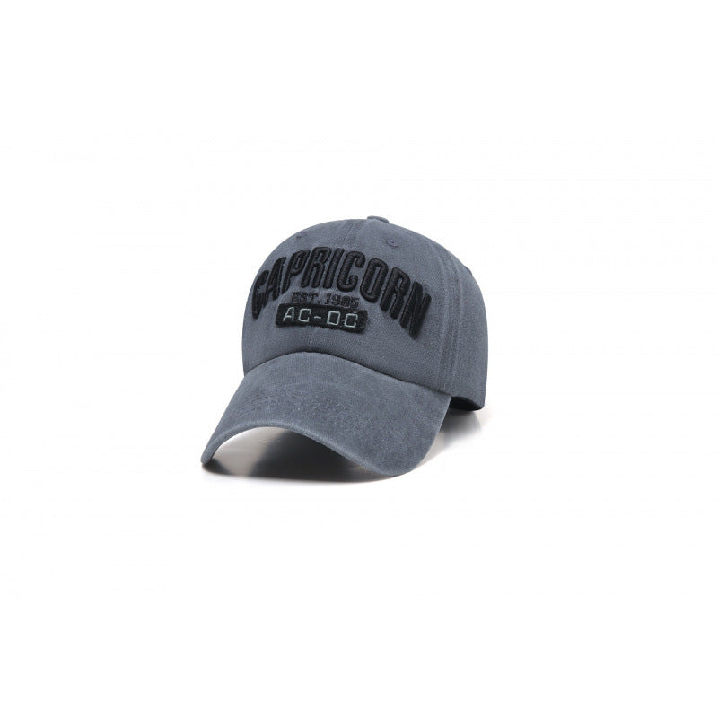 Men's Embroidered Cotton Baseball Cap Bowlift