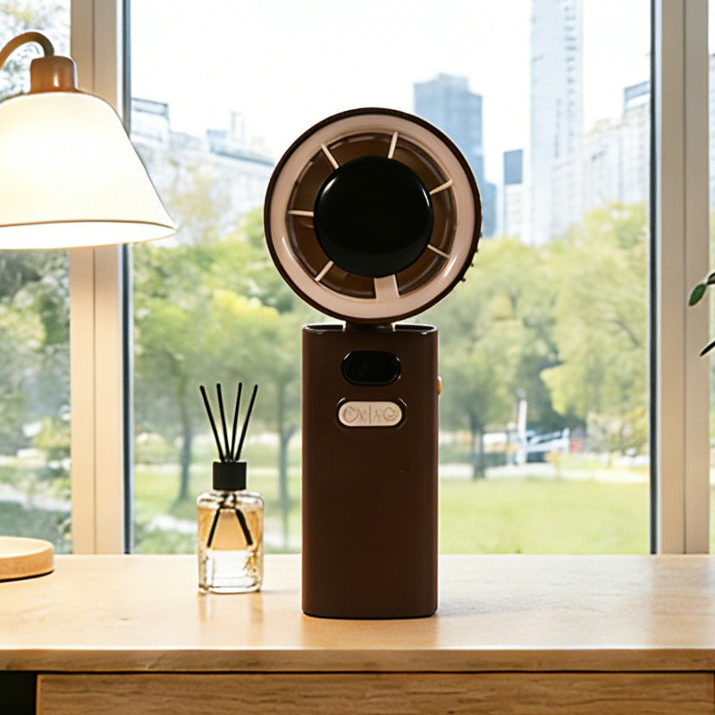 Women portable USB fan with innovative design Bowlift