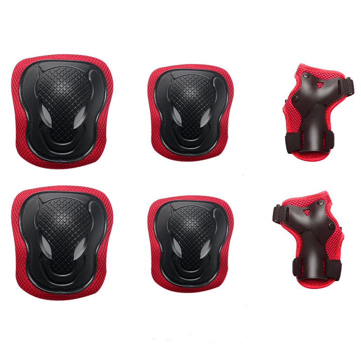 Complete Skate Protection Pad Set with Breathable Mesh and EVA Shock-Absorbing Shell Bowlift