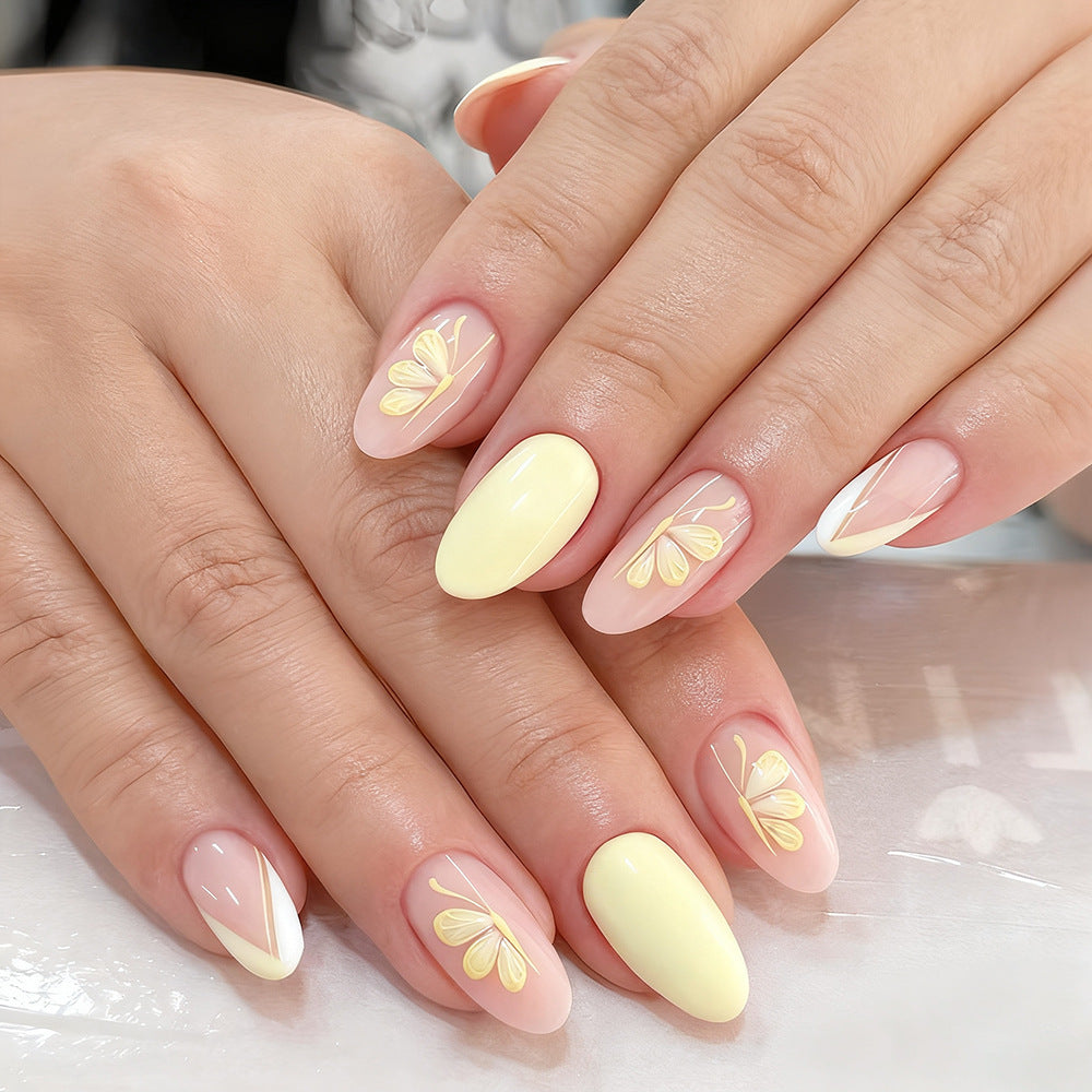 Artistic Floral Press-On Nails Bowlift 1787542747