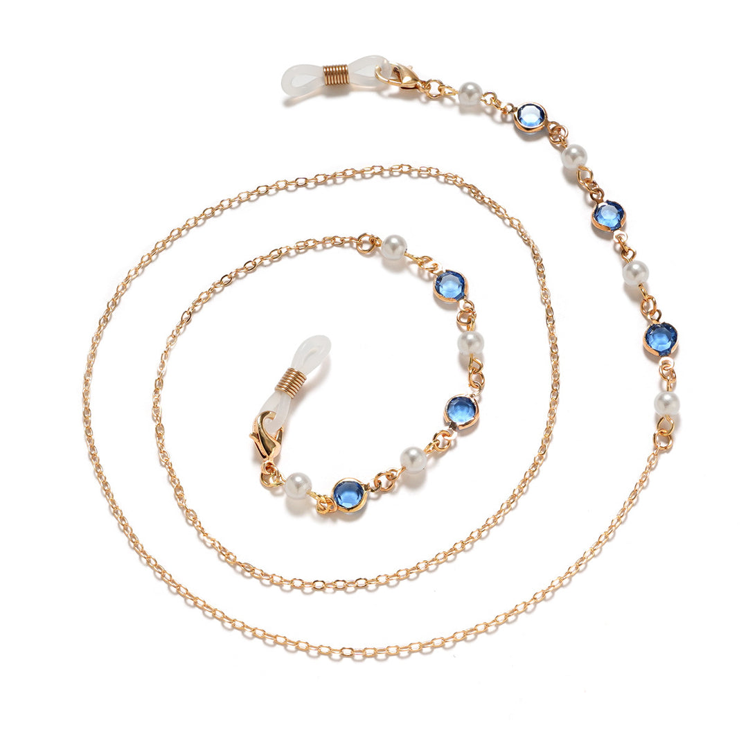 Elegant Pearl and Amethyst Eyewear Chain Bowlift