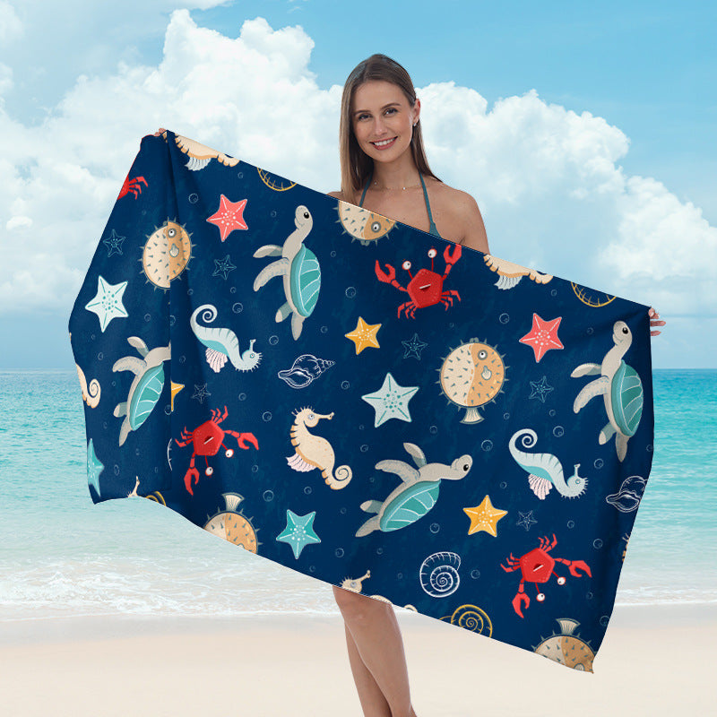 Beach towel with maritime star design Bowlift