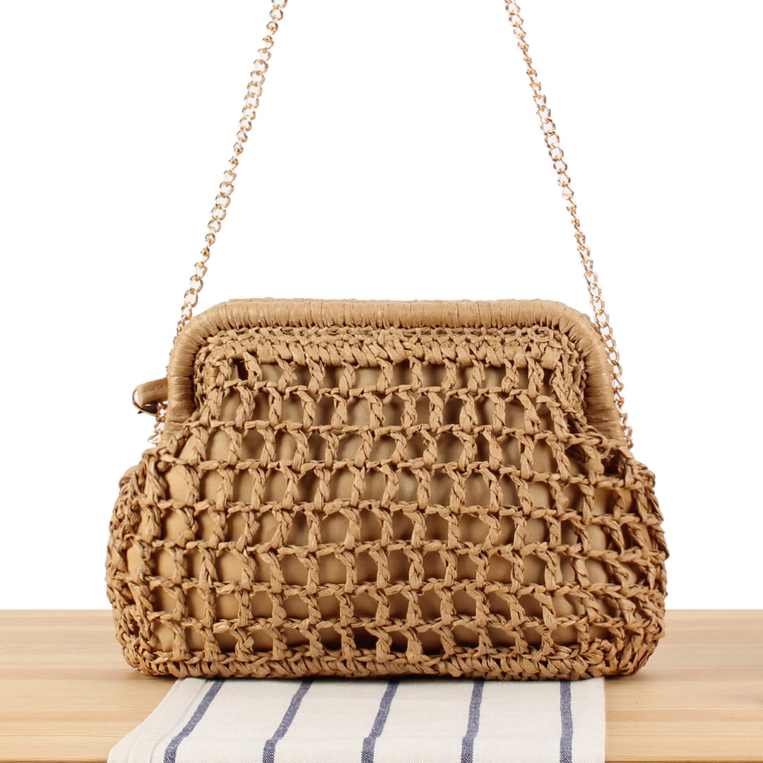 Designer shoulder bag with elegant pleated pattern Bowlift