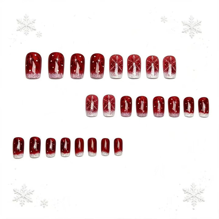 Festive Glittering Ombre Nail Art Bowlift