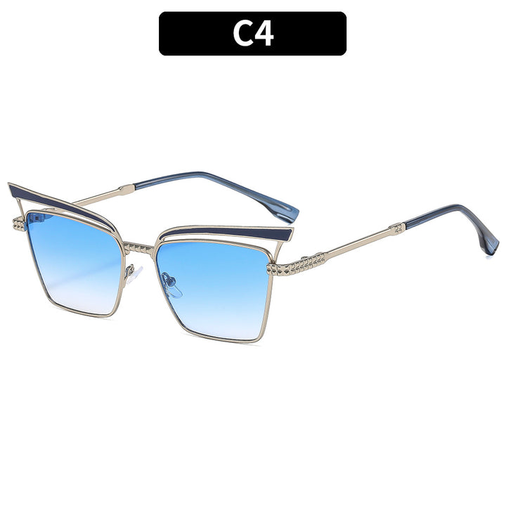 Luxe Geometric Shield Sunglasses