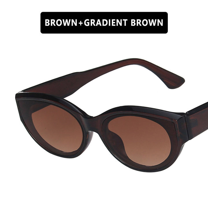 Women Cat-Eye Sunglasses with stylish leopard pattern and UV protection Bowlift