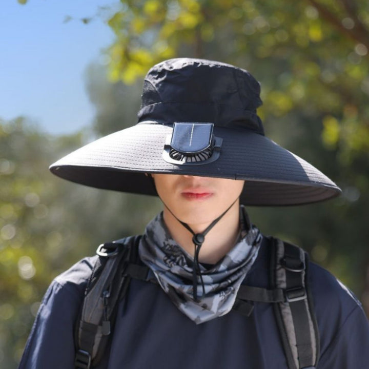 tactical fishing hat with wide brim, mesh ventilation and adjustable chin strap Bowlift