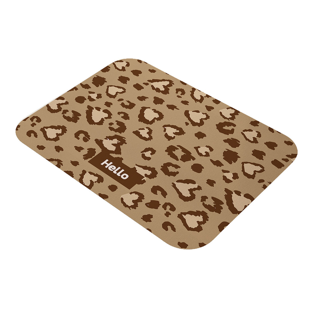 Stylish Animal Print Kitchen Mat