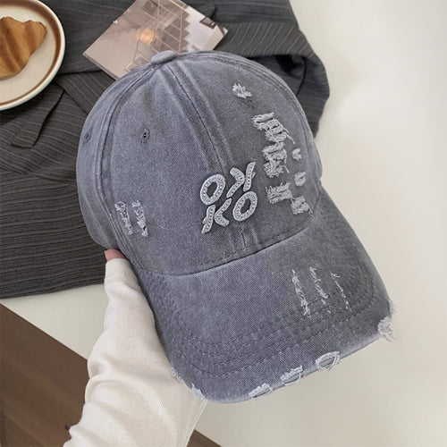 Distressed Vintage Embroidered Cap