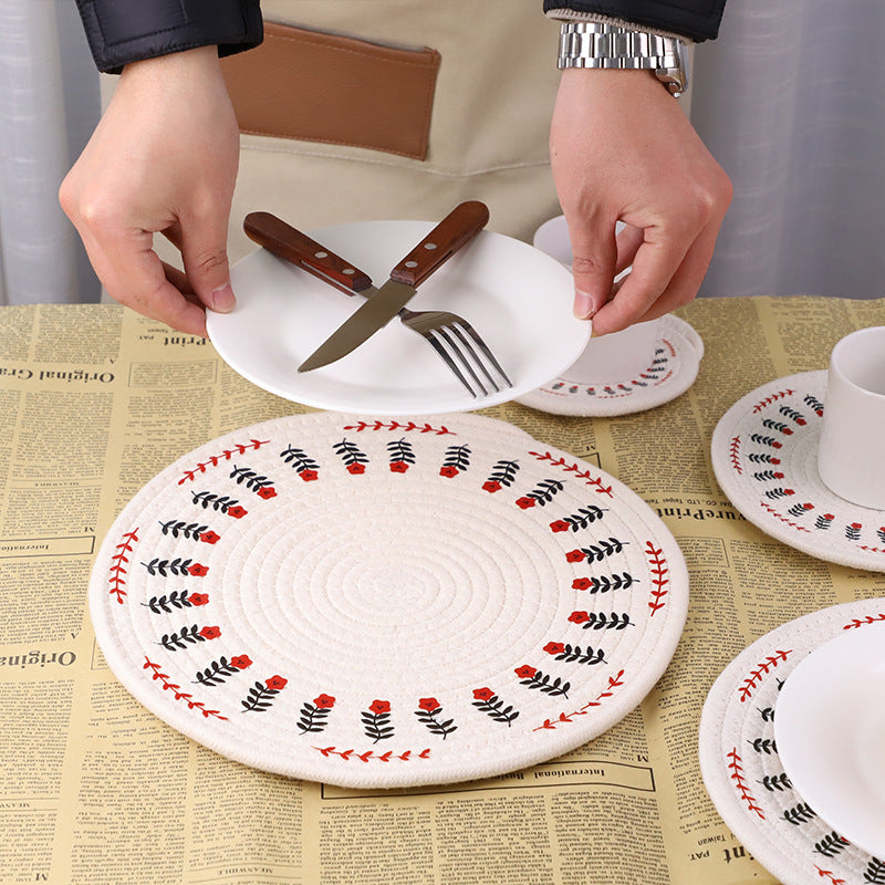 Round tablecloth with mandala pattern Bowlift