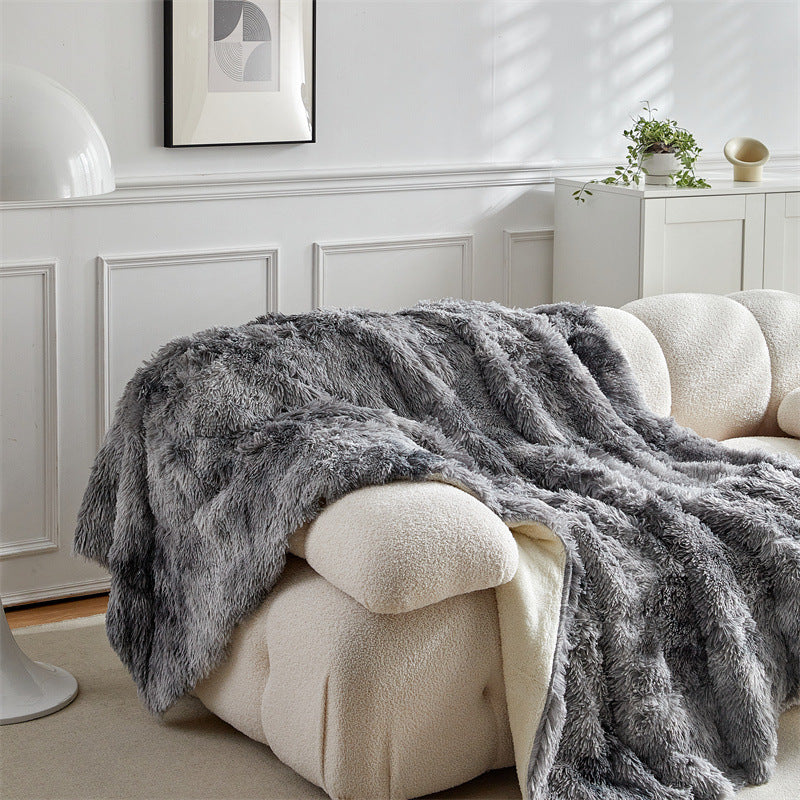 Women Luxury and Soft Faux Fur Blanket Bowlift