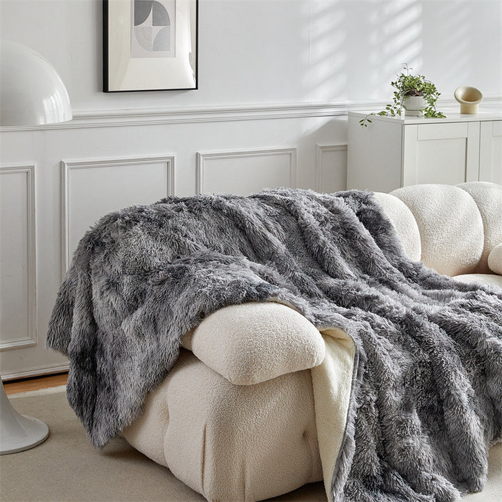 Women Luxury and Soft Faux Fur Blanket Bowlift