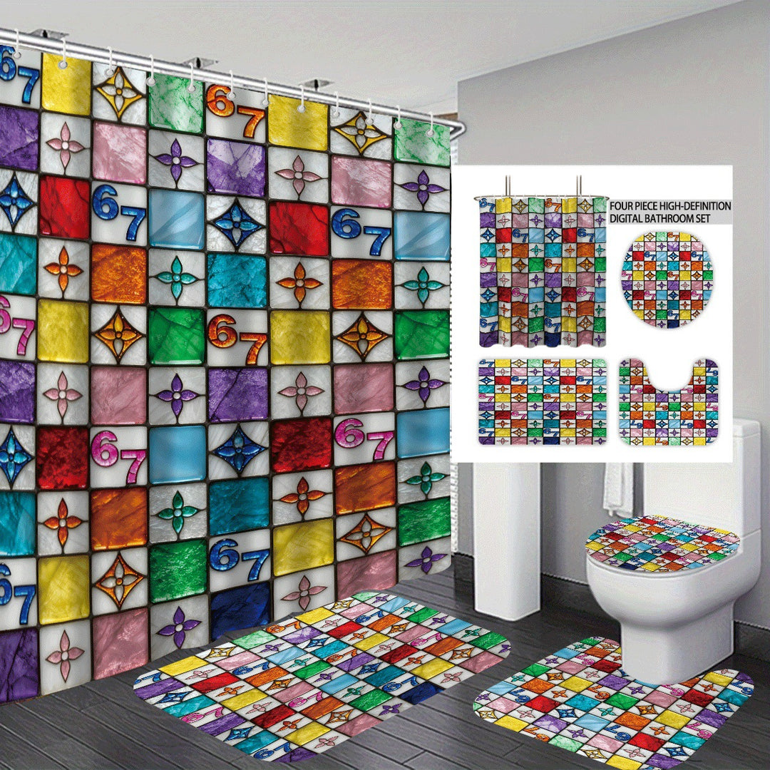 Colorful Dessert-Themed Bathroom Set Bowlift