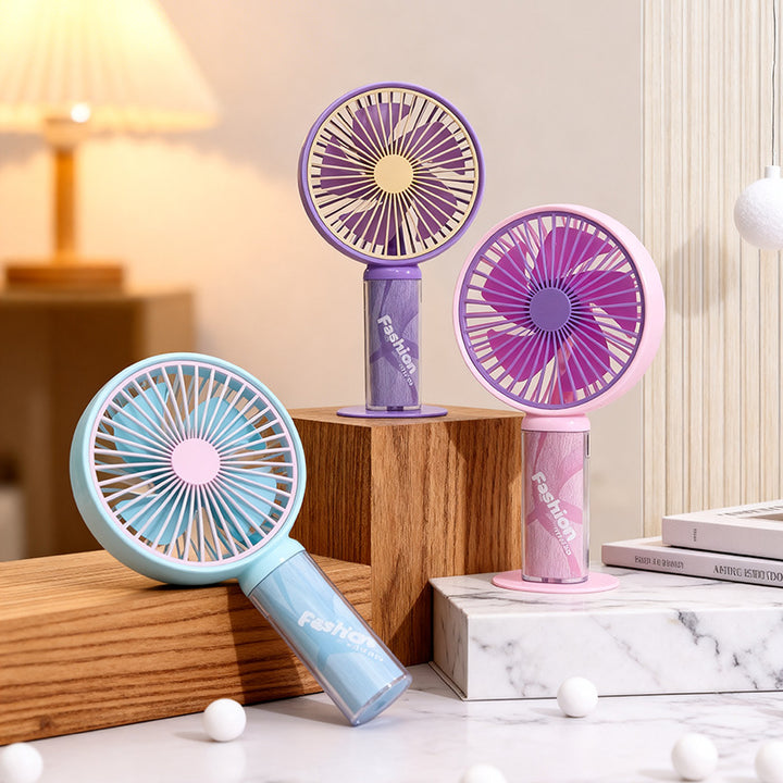 Portable table fan with USB connection and flexible tilt function Bowlift