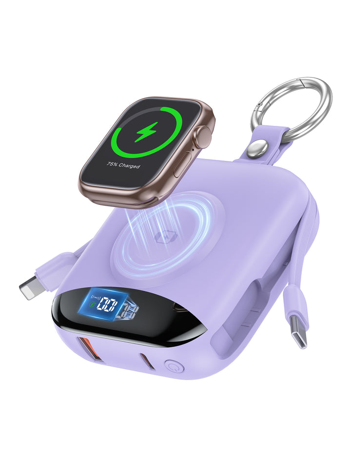 Portable Wireless Power Bank with Integrated LED Display Bowlift