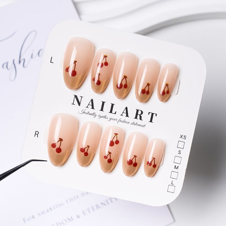 Decorative Press-On Nail Set with Whimsical Bow Designs Bowlift