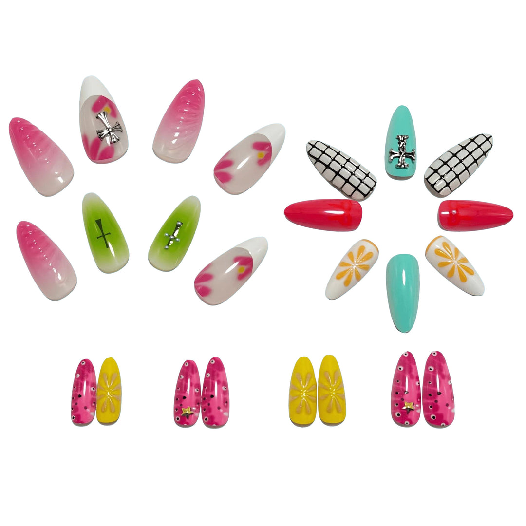 Artistic Nail Art Set with Elegant Designs Bowlift