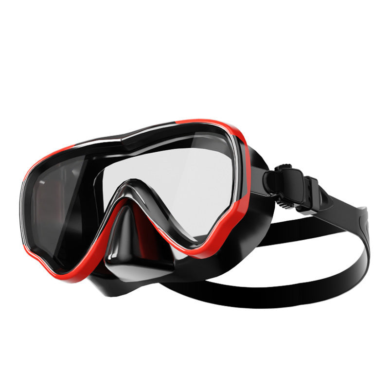 Diving mask with anti-fog technology and wide field of vision Bowlift