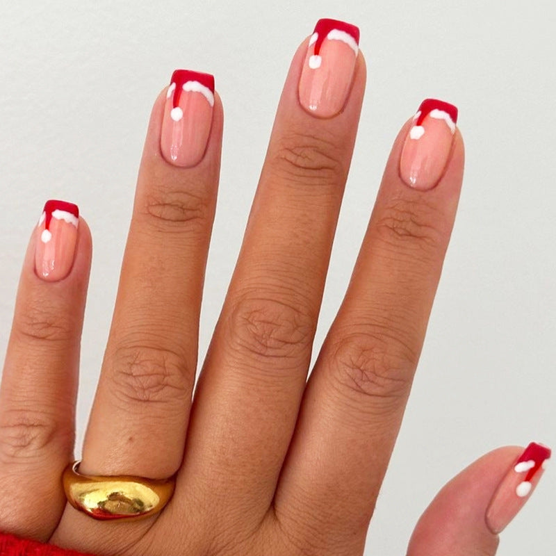 Festive Press-On Nail Set Bowlift