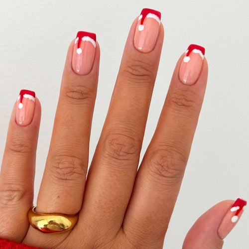 Festive Press-On Nail Set Bowlift