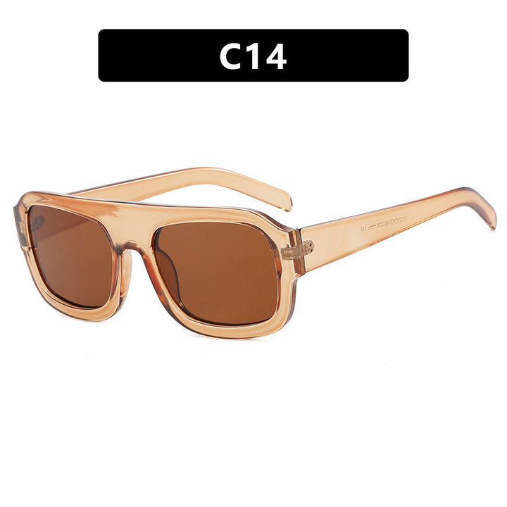 Women's oversized sunglasses with distinctive rectangular frame Bowlift