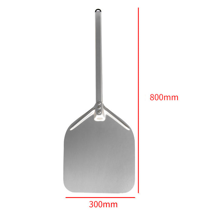 extra-long wooden handled aluminum pizza peel with flat square paddle Bowlift