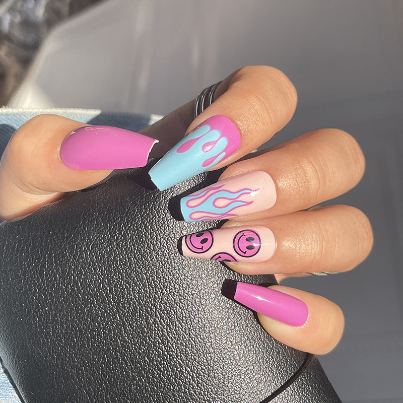 Playful Stiletto Nail Art Extensions Bowlift