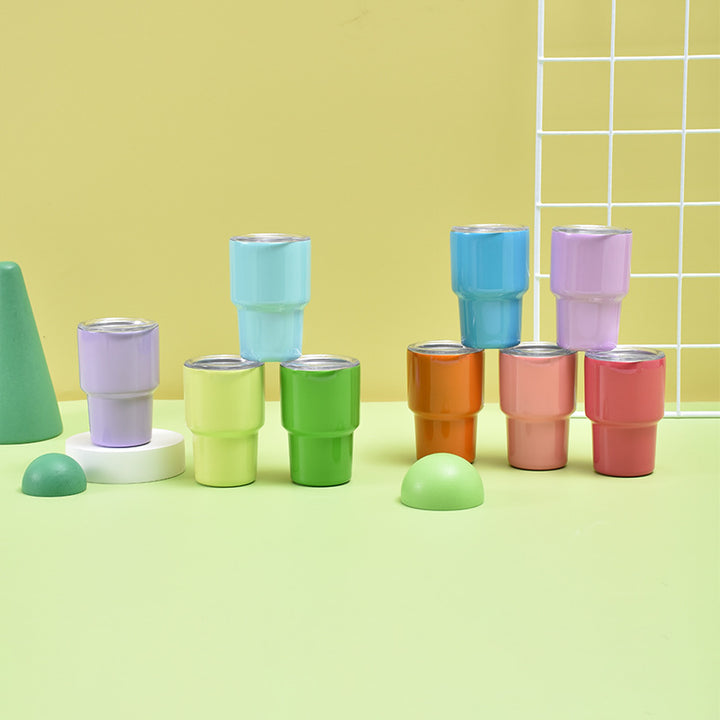 Unisex Insulated Drinking Cup with Stainless Steel Straw Bowlift