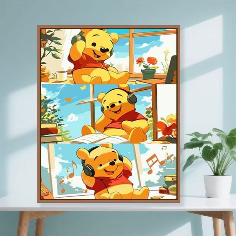 Whimsical Cartoon Bear Art Print Bowlift