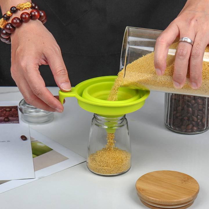 Collapsible Silicone Funnel with Innovative Design Bowlift