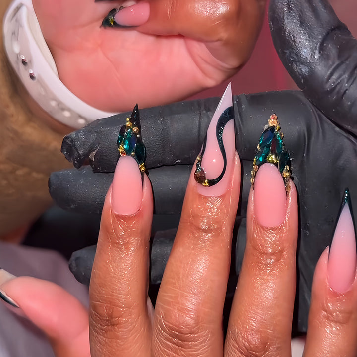 Artistic Sculpted Press-On Nail Extensions Bowlift