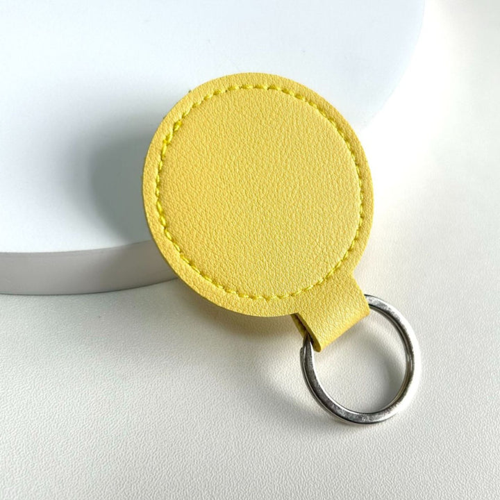 Round Leather Keyring Bowlift