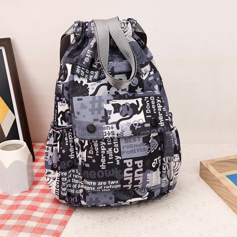 Funky Graphic Print Backpack